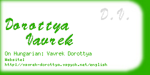 dorottya vavrek business card